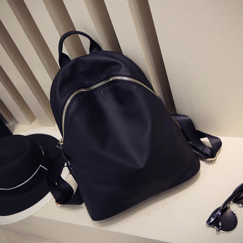 女包潮夏季新款黑色雙肩包女韓版簡約校園學生書包背包旅行包
