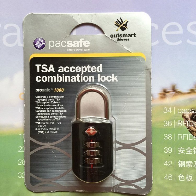 Pacsafe 旅行箱鎖 行李箱背包旅行小密碼鎖TSA密碼鎖 密碼鎖掛鎖